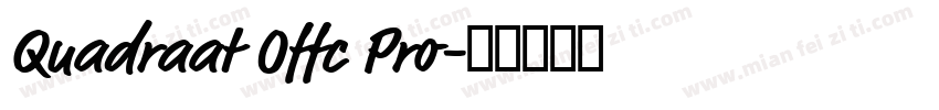 Quadraat Offc Pro字体转换